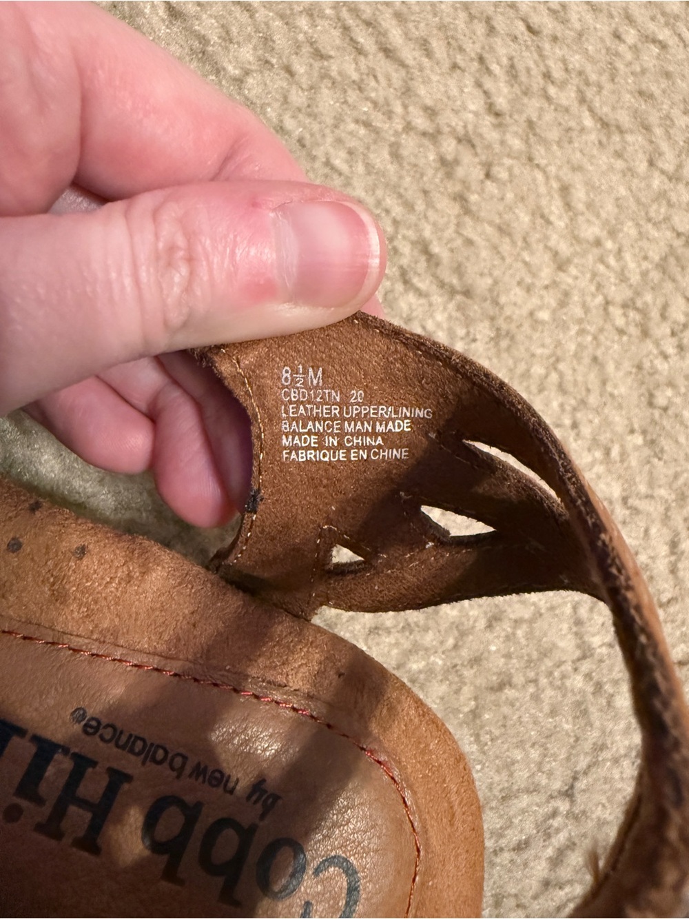 Cobb Hill by New Balance Women’s Cognac Brown Leather Heels - Picture 3 of 3